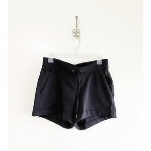 Athleta Shorts 4” in Black Womens Athletic Shorts sz 8 Drawstring Lightweight